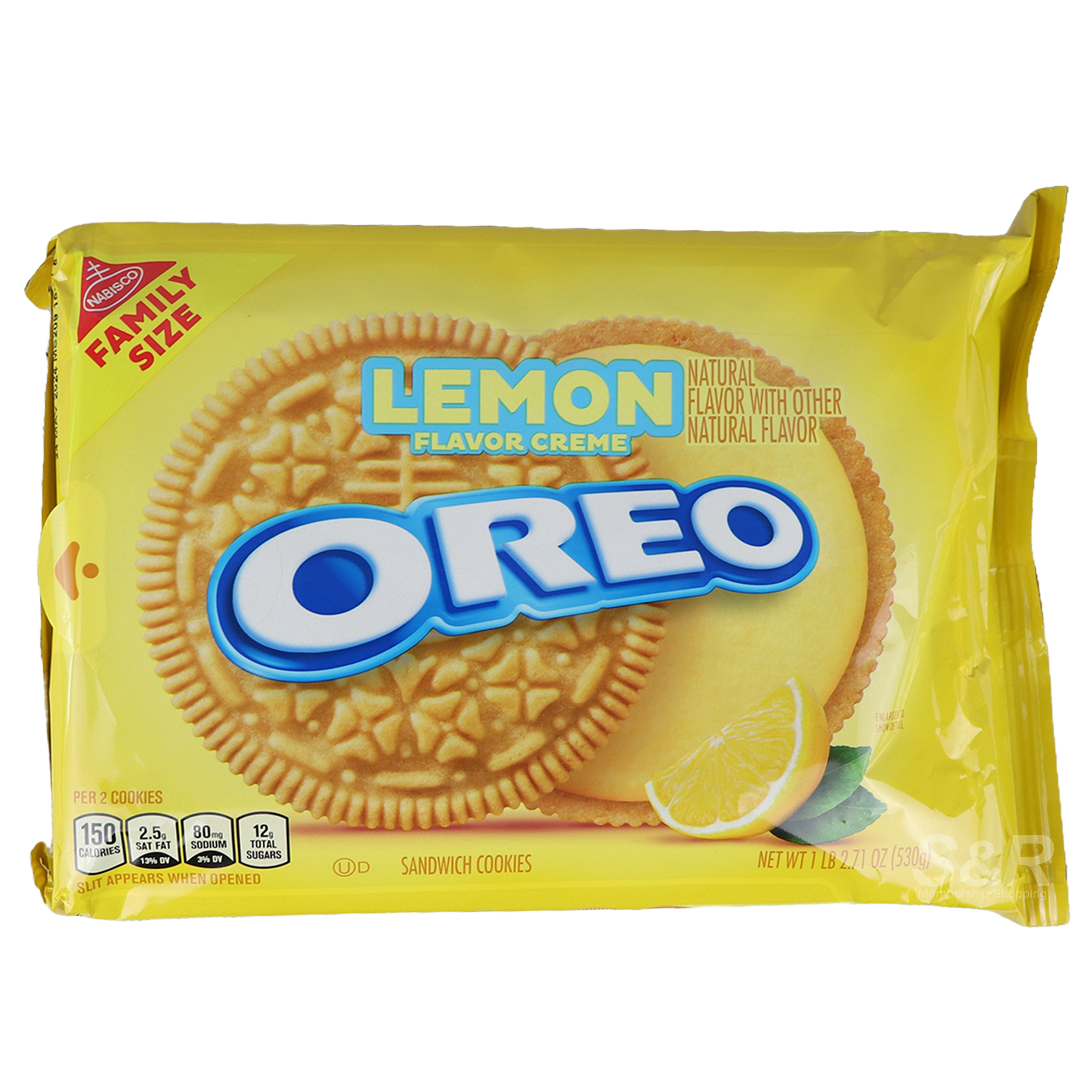 Oreo Birthday Lemon Flavor Sandwich Cookies 530g